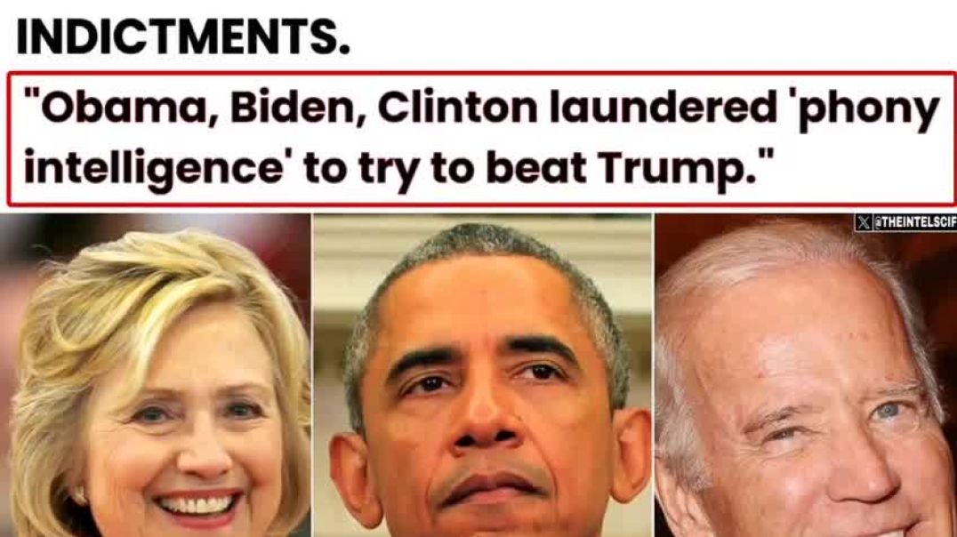 All the way to the top: OBAMA, BIDEN, and HILLARY are all TARGETS for future INDICTMENTS.  It's not just stopping at Brennan, Clapper, Bolton, and the rest of the lower hanging fruit, this goes a