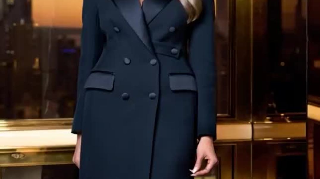 Melania Trump reposts a video showing herself stepping through a portal with the words "Into The Future".  She wants to tell us.