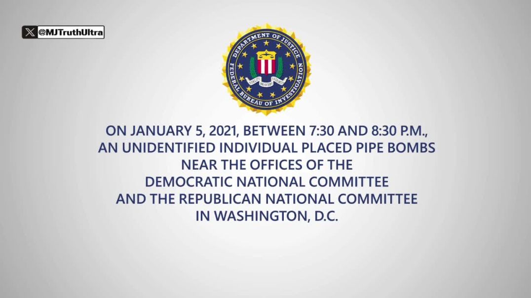 UPDATE: J6 Pipe Bomber  🚨 The FBI Released Clearer Video of the J6 Pipe Bomber, and raised the Reward to $500,000