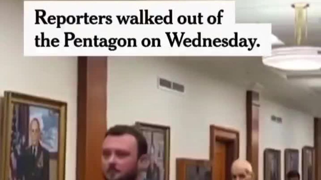 Operation Media Strike ...  Secretary of Defense Pete Hegseth just ordered the purge of Pentagon media badges....