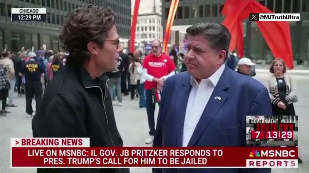 Gov JB Pritzker:  Mr. President, if you go after “MY PEOPLE” (illegal Aliens), you’ll Have to go Come Through me