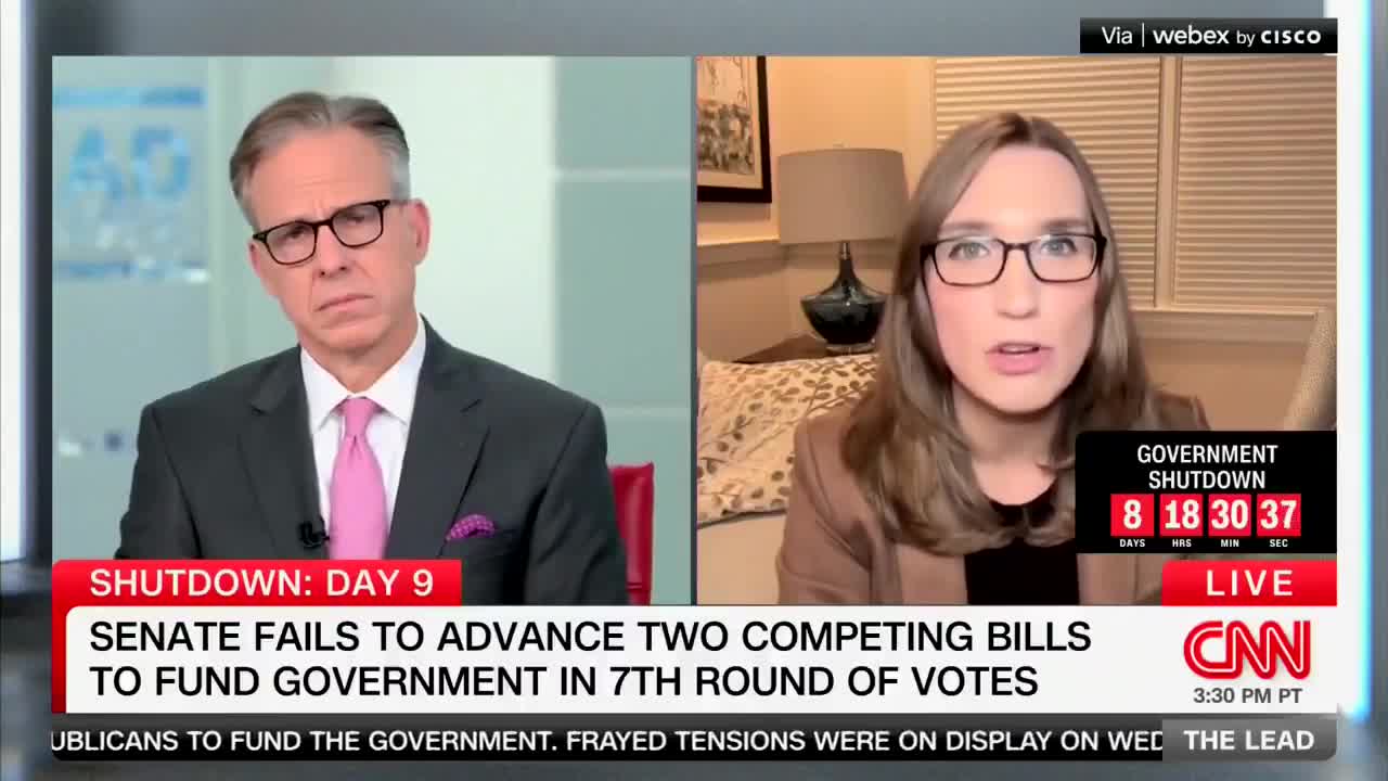 Democrat Rep. Tim McBride, a man pretending to be a woman, blames Republicans for the government shutdown and says they need to 