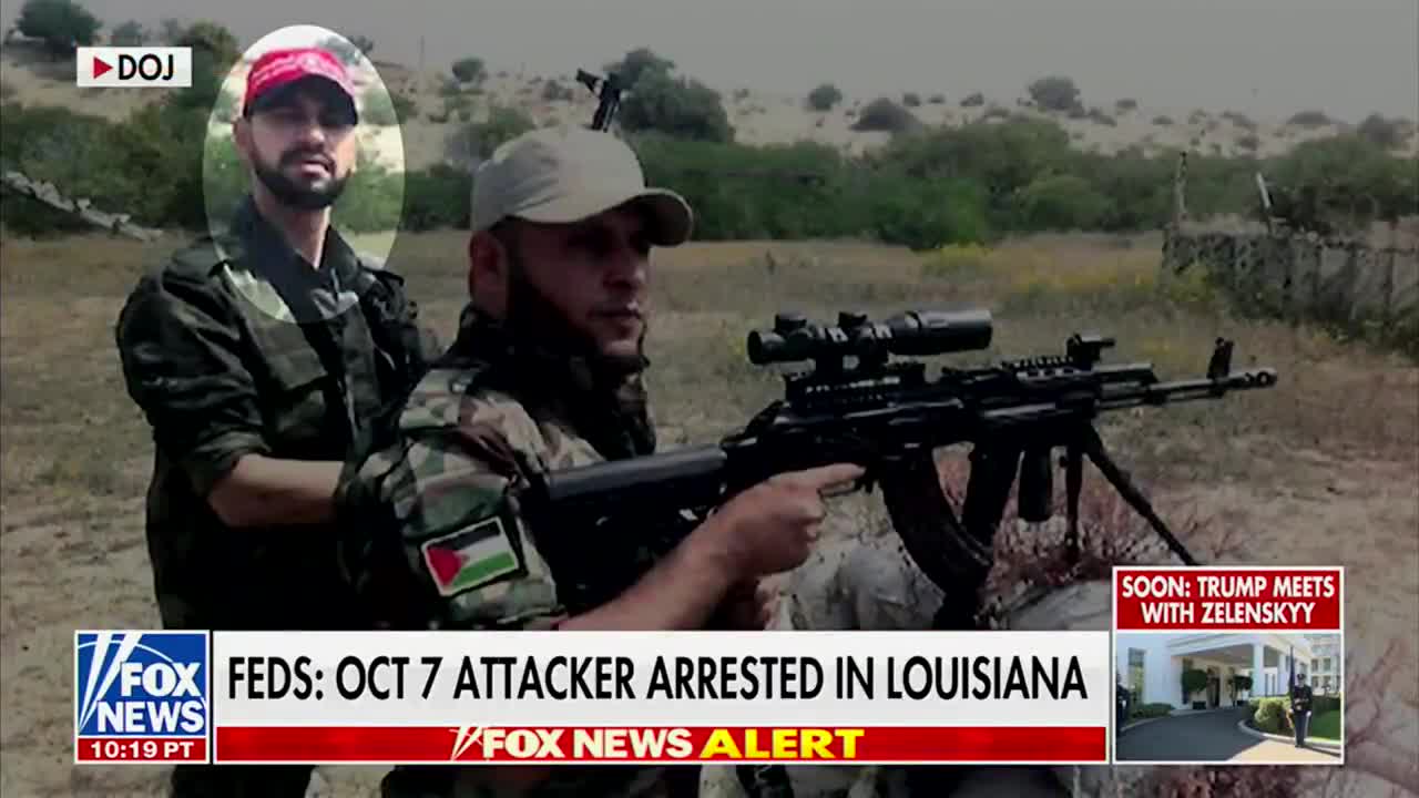 A terrorist who took part in Hamas’ October 7th attack on Israel has been arrested by the FBI in Louisiana. The 33-year-old man entered the U.S. on a fraudulent visa under Joe Biden.