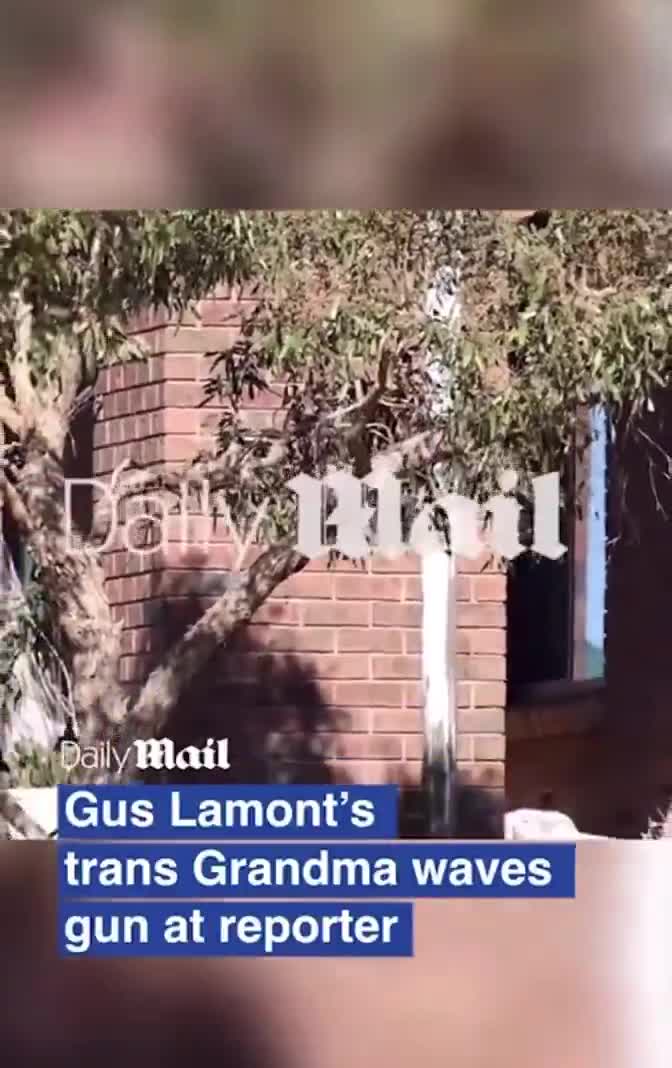 Gus Lamont’s trans grandmother waved a gun at a Daily Mail reporter who arrived to ask about the search for the grandmother’s missing grandson.  Murray: “Get out. Get out now. Shut you...