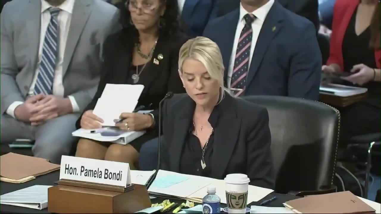 AG Pam Bondi on Chicago: “Your city has a murder rate five times higher than New. York's, 571 homicides last year… We're there to help make America safe and Illinois safe — whether or ...