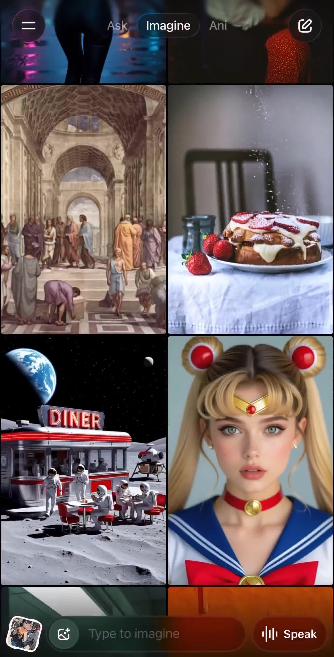 So much fun scrolling through @grok Imagine video feed.