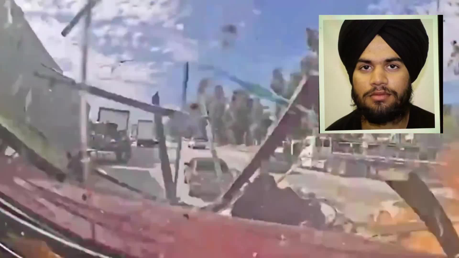 BREAKING: 3 kiIIed in California by an illegal alien truck driver, Jashanpreet Singh. Singh entered in 2022, was released by Biden.