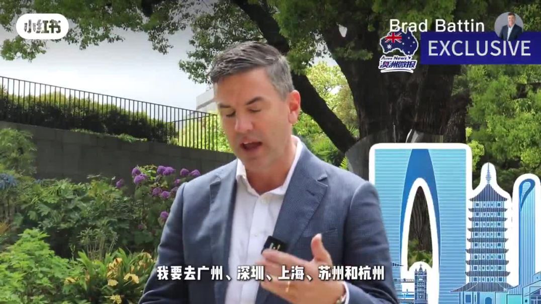 Victorian Liberal leader Brad Battin reveals he's taking a trip to China, and asks for "banquet" recommendations in a video only shared on Chinese social media. "I. Love. Chinese