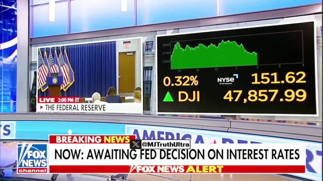 BREAKING — After President Trump announced he would be getting rid of Jerome “too late” Powell, the FED drops Interest rates from 4.00% to 3.75%