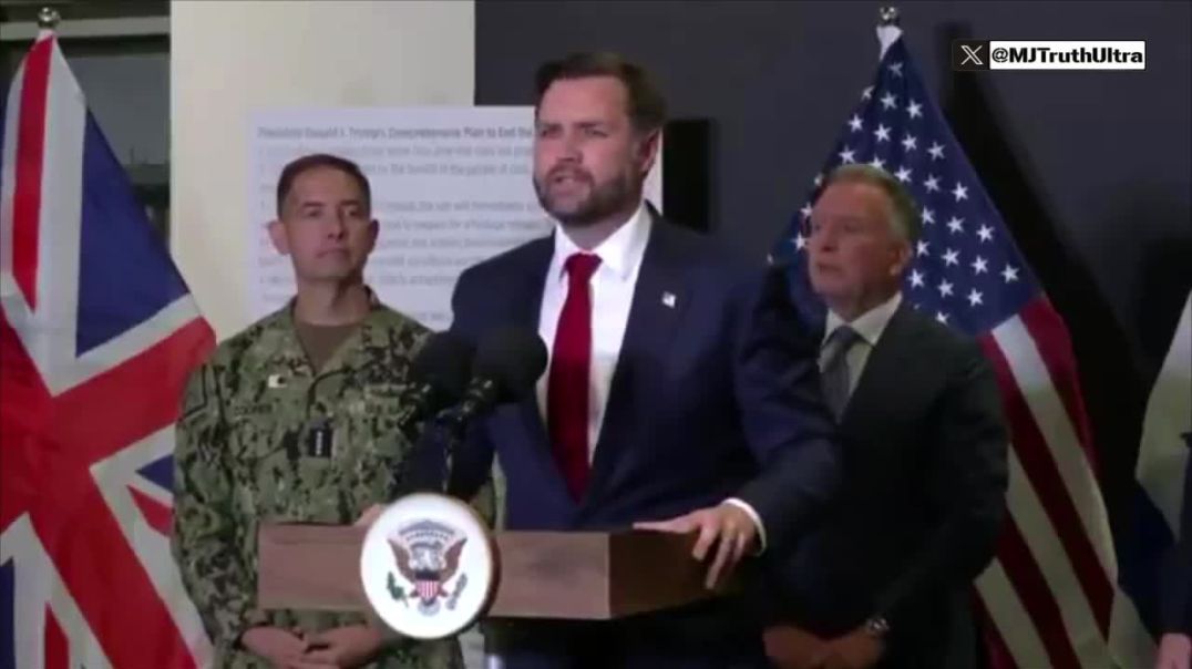 JD Vance in Israel:  He scold’s the MSM for saying “the PEACE DEAL IS GOING TO END”, with every little escalation that occurs.
