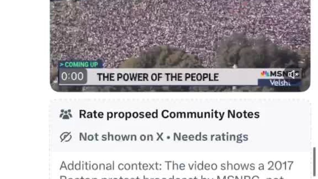Why did MSNBC take down this past video from 2017 on their website? To recycle it today lol Don’t believe everything you see…