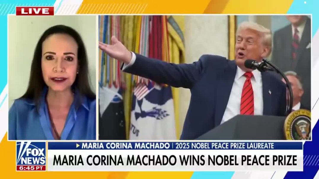 2025 Nobel Prize Winner Maria Corina Machado: “I decided to dedicate it to President Trump because he deserves it.
