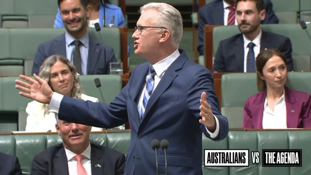 2 minutes of Home Affairs Minister Tony Burke calling everyone who opposes the Albanese Government a bunch of clowns, cookers, and extreme-right wingers.  Yes, that’s the caption.