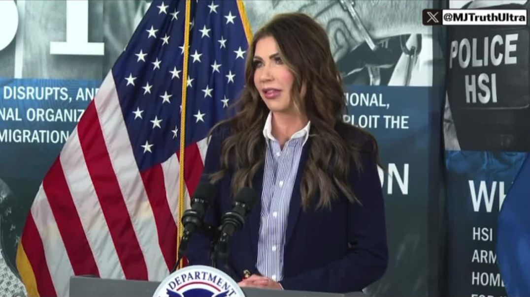 Part 1: Sec Kristi Noem Announces they’ve Arrested Over 480,000 Criminal ILEGAL ALIENS since January, where 70% already had Criminal Charges Against them
