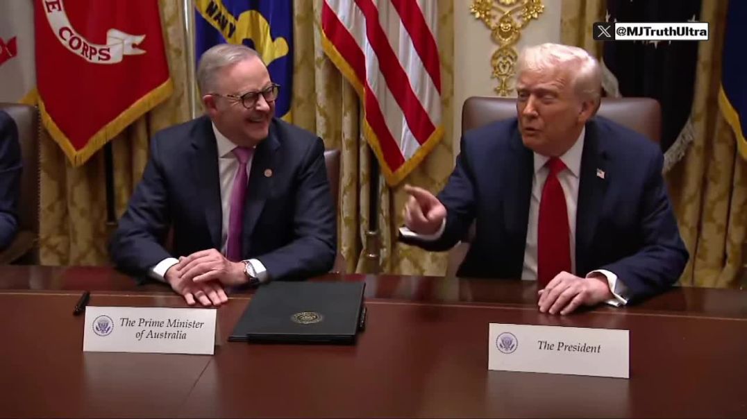 Part 5: This is hilarious 😂 An Ambassador at the meeting just shit his pants when an Australian Reporter blasted him for saying nasty things about President Trump in the Past