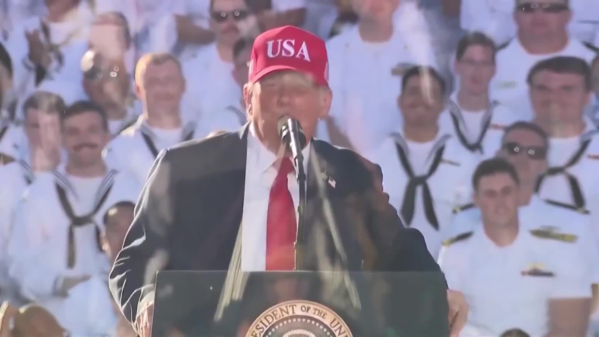 President Trump: “We have to take care of this little gnat that's on our shoulder called the Democrats. They want to give all our money to illegal aliens that pour into the country.”