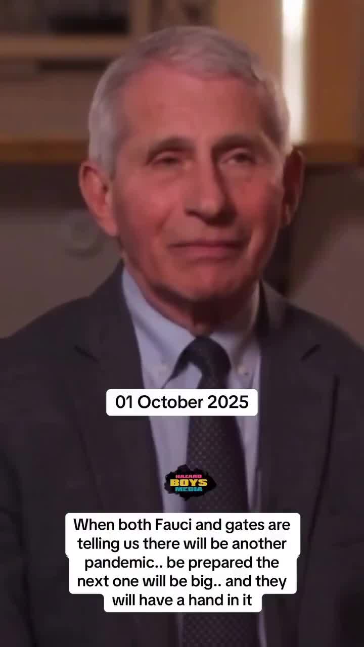 “I’m convinced there will be another Pandemic” Bill Gates & Anthony Fauci know there will be another Pandemic because they are in part responsible for organising & implementin...