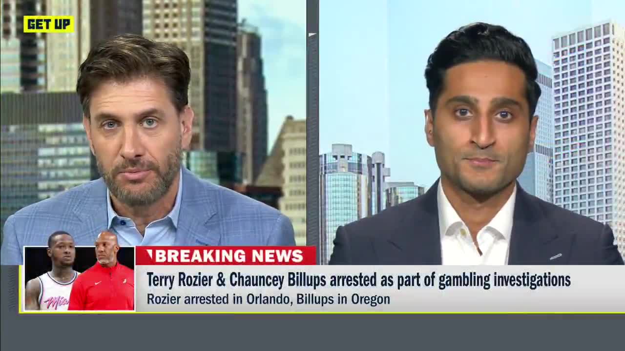.@ShamsCharania shares an update on Chauncey Billups and Terry Rozier being arrested as part of gambling investigations by the FBI. (via @GetUpESPN)