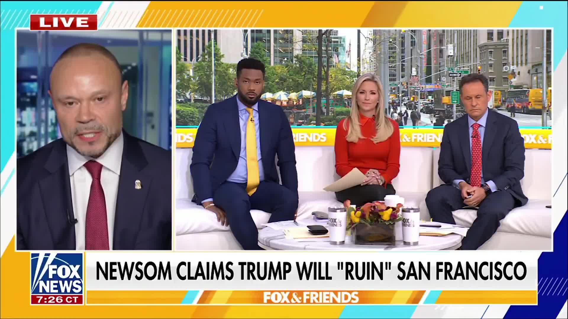 FBI Deputy Director Dan Bongino on California Governor Gavin Newsom opposing federal police in the state:  “Ask the 67 year old woman living in a drug ridden area of LA or San Francisco or...