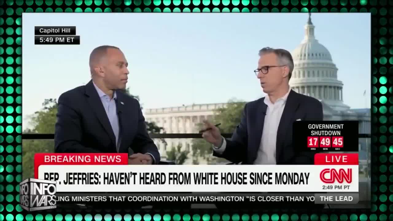 Polls Show Democrat Gov. Shutdown Has BLOWN UP In Their Faces!  Even CNN Points Out To Hakeem Jeffries That Paying For Non-Citizens' Health Care Is Un-American!