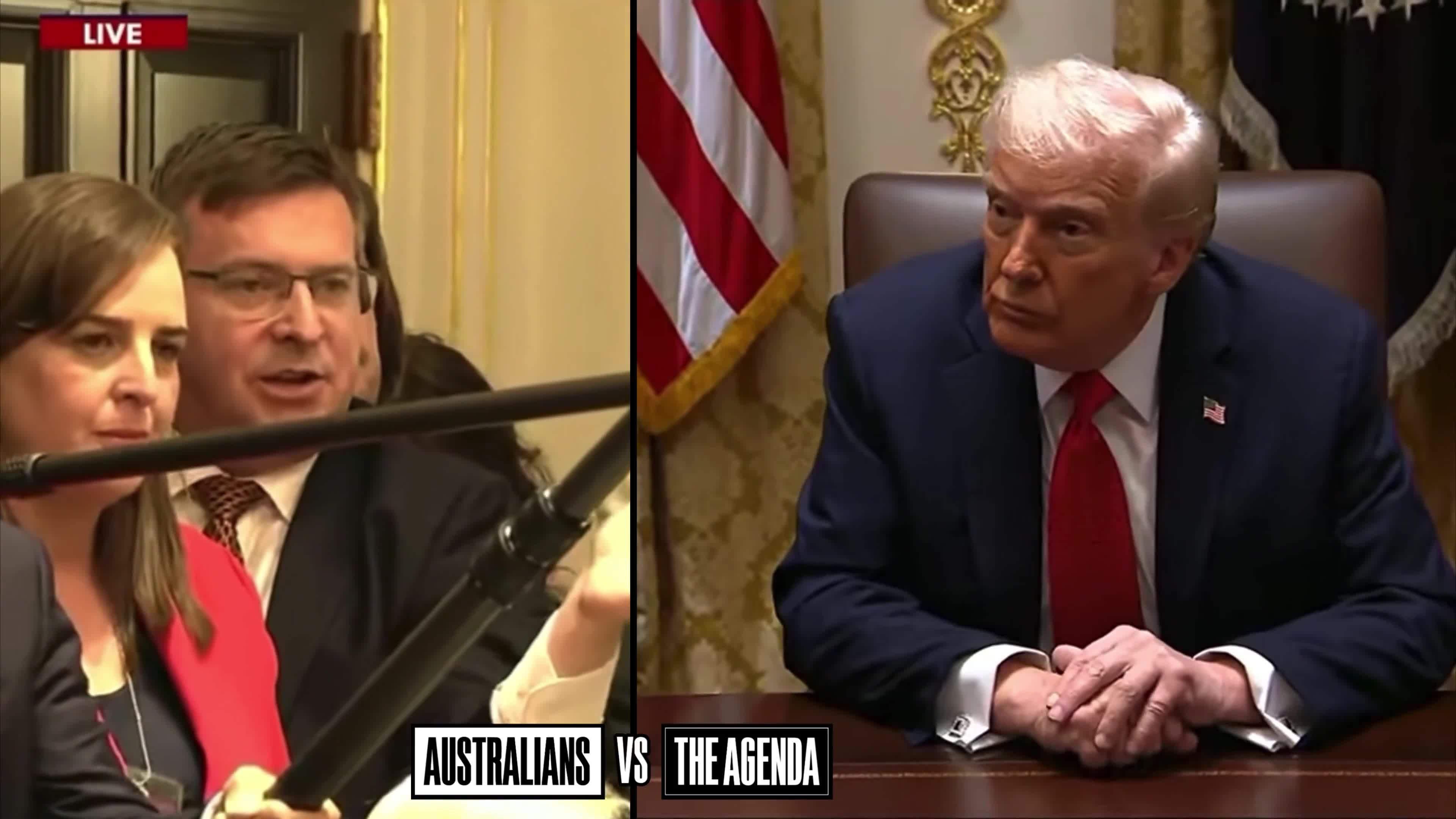 You can actually pinpoint the second when Kevin Rudd’s heart gets ripped in half by President Trump.