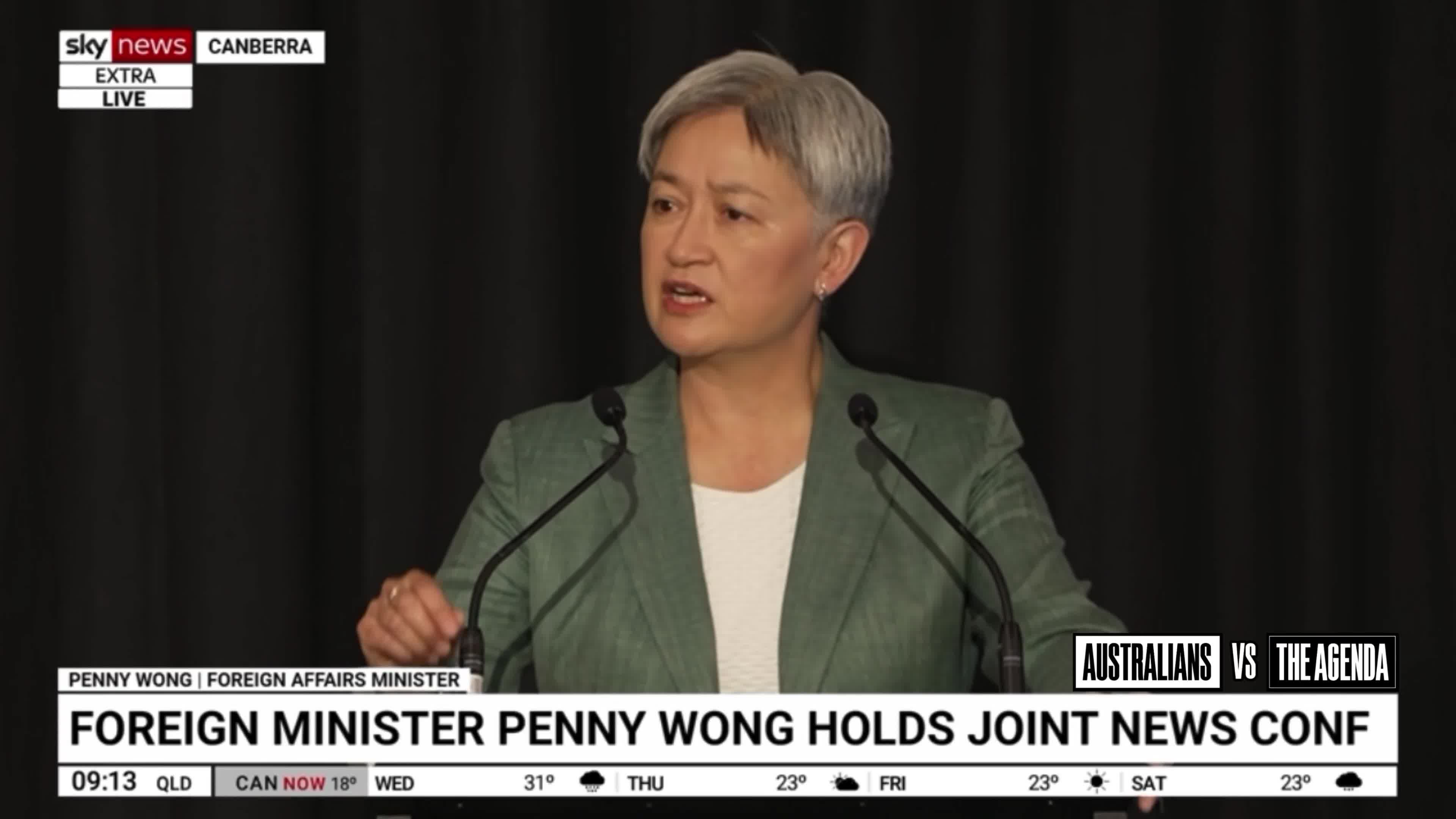 Foreign Minister Penny Wong ends her address to the United Nations Association of Australia by declaring: “our country helped create the UN, and we want to help create its future” before...