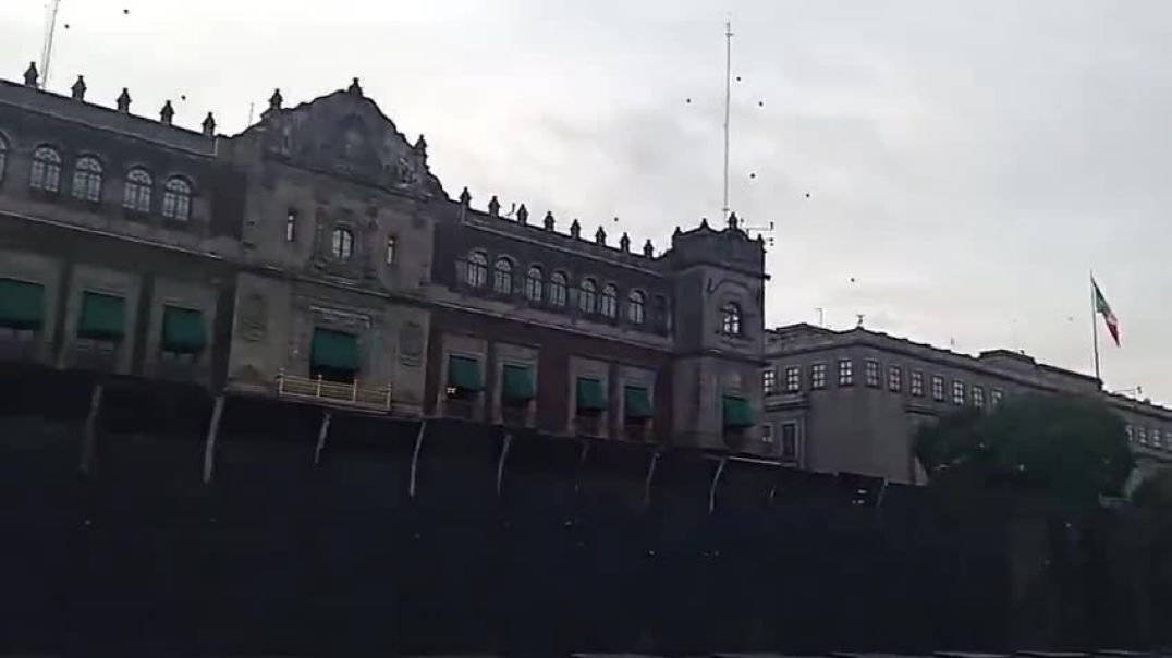 Mexican President Claudia Sheinbaum has built an armored wall outside the presidential palace ahead of a major protest.