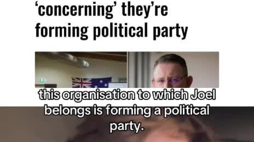 The end of free speech is here. The Australian government is doing everything to stop right wing groups from forming political parties.  Joel Davis’ arrest by National Security Investigations marks th