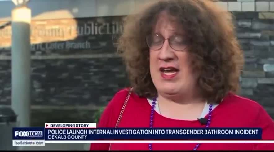 BREAKING: Georgia Police Officer under investigation after confronting and “misgendering” a man pretending to be a woman using the women’s bathroom at a public library  “There are wo...