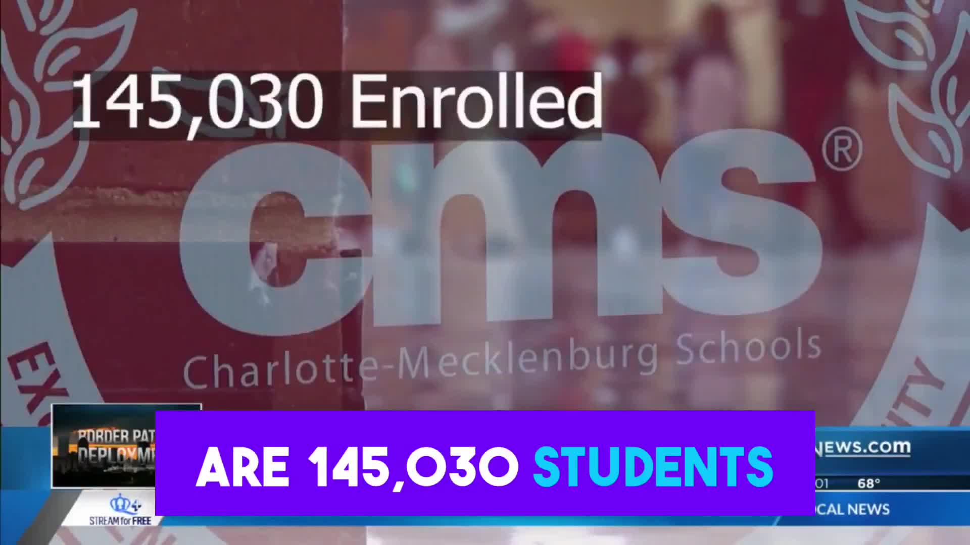 Breaking: Over 80% of students in Charlotte public schools are illegals NC teacher says..   The district had over 30,000 kids absent, over 20% of their entire student body.  Schools are not ...