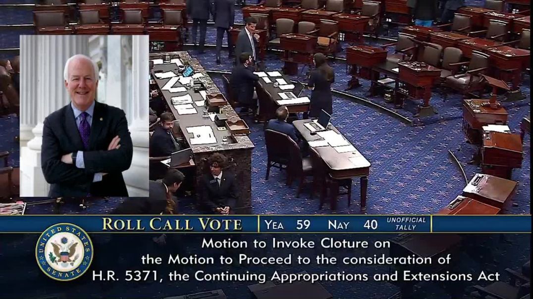 ONE MORE VOTE LEFT to proceed with RE-OPENING the Government