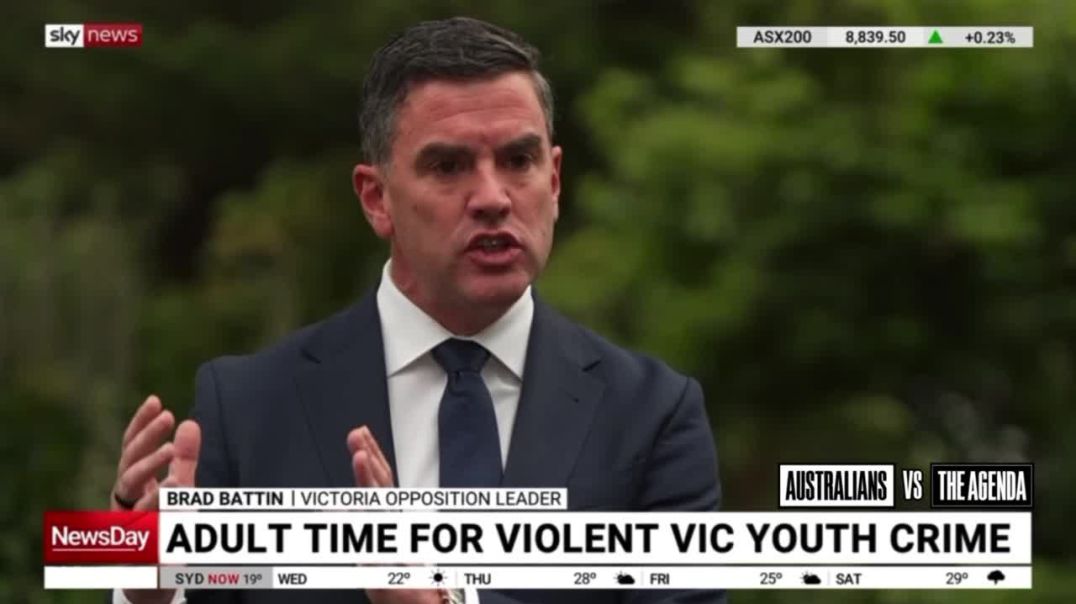 Victorian Opposition Leader Brad Battin after being told the government hasn’t finished drafting its new “Adult Time for Violent Crime” laws, said: