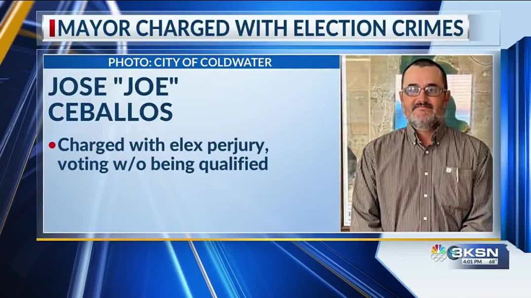 HOLY CRAP! The Kansas Attorney General has charged Coldwater Mayor Jose Ceballos for voting ILLEGALLY as a NONCITIZEN.
