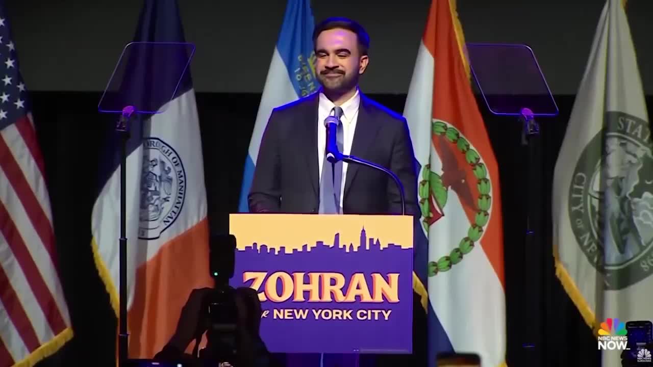 OMG. Mamdani doing MULTIPLE Nazi salutes  I’m sure the media will be all over this!