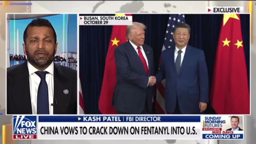 Kash Patel in China on the Fentanyl epidemic