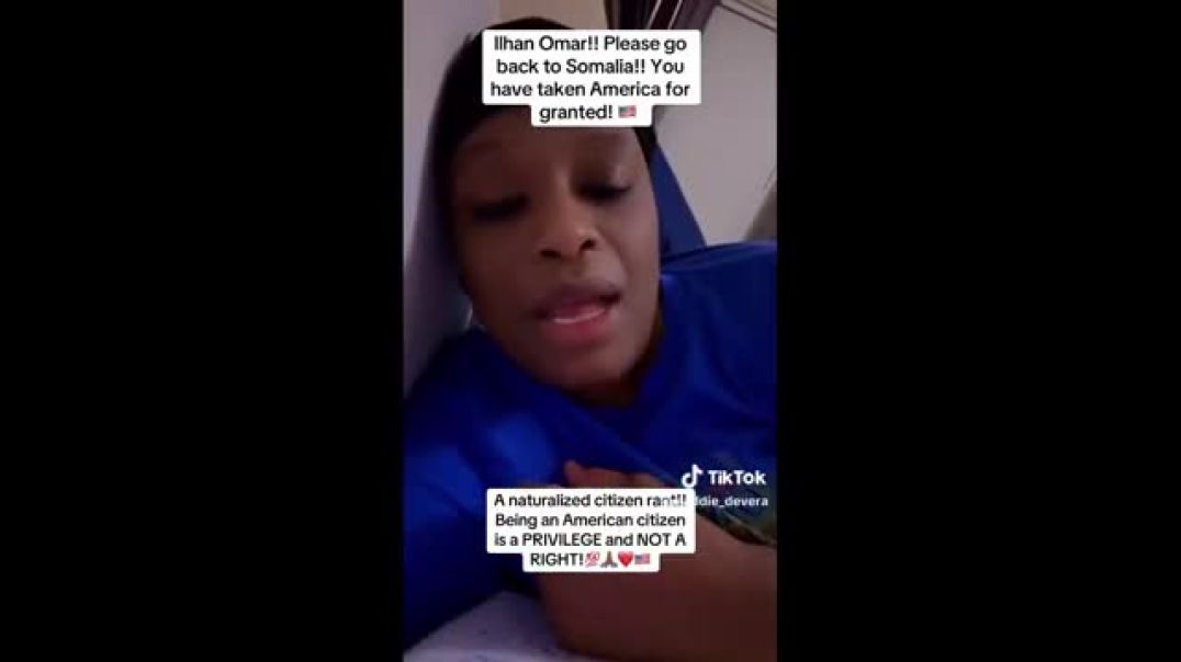 This is FIRE Y'ALL!!!🔥🔥  Illan Omar makes sure to tell everyone who will listen that American citizens cannot be deported, which is true.