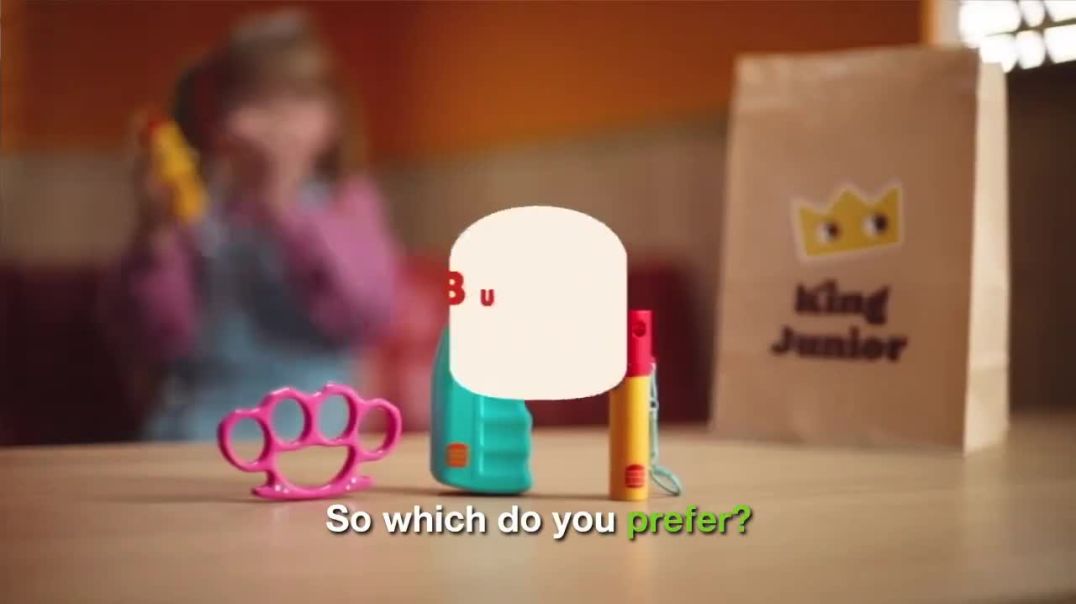 Burger King France dropped toy pepper spray and tasers in kids’ meals — to raise awareness about bullying  Nothing says ‘end violence’ like handing out fake weapons with fries