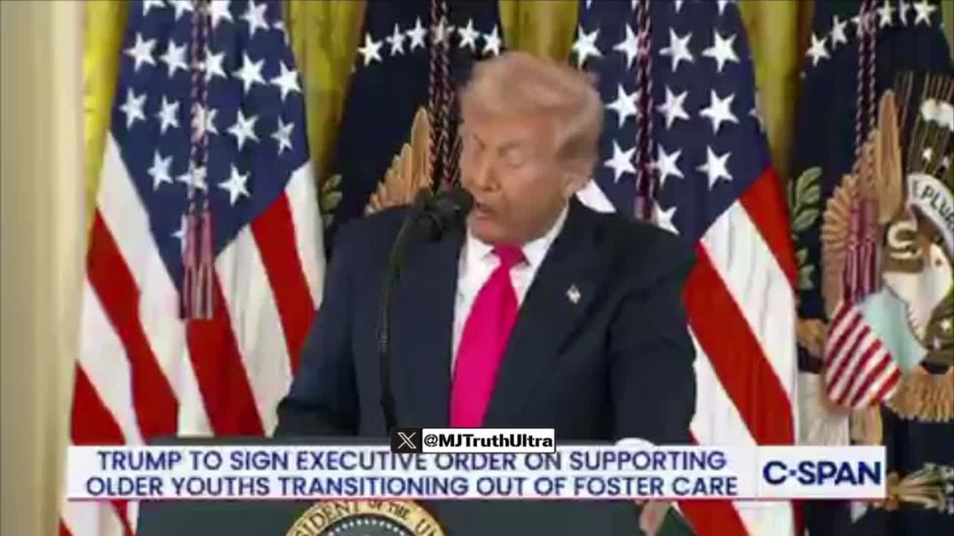 This is pretty amazing…  President Trump and First Lady Melania Trump signs executive order on supporting older youths transitioning out of foster care.