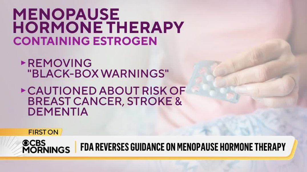 NEW: The Trump Administration is removing warnings on many menopause hormone therapies — "a move that could help tens of millions of women."