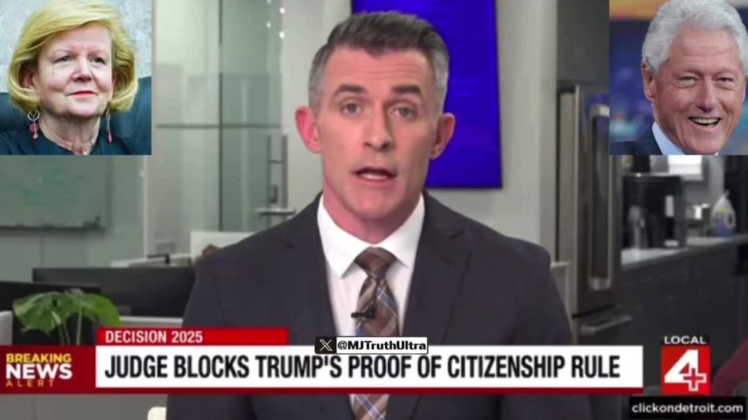 Treason…  🚨 BREAKING — Bill Clinton Appointed Judge Colleen Kollar-Kotelly BLOCKED efforts to require Proof of Citizenship on Voter Registration Forms to prevent illegal aliens from Voting  Likely to 