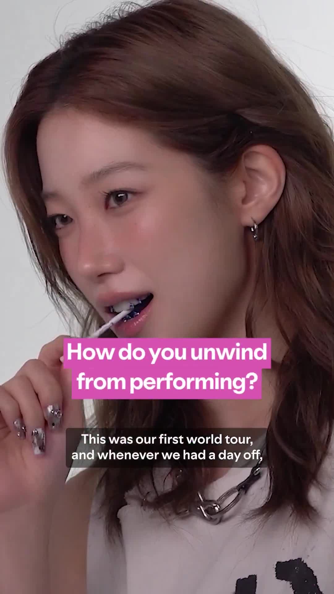 Lights off. Loud EDM on. Phone flashlights up. That’s how @le_sserafim stays in ON! mode before a show. ✨  Source: SOURCE MUSIC