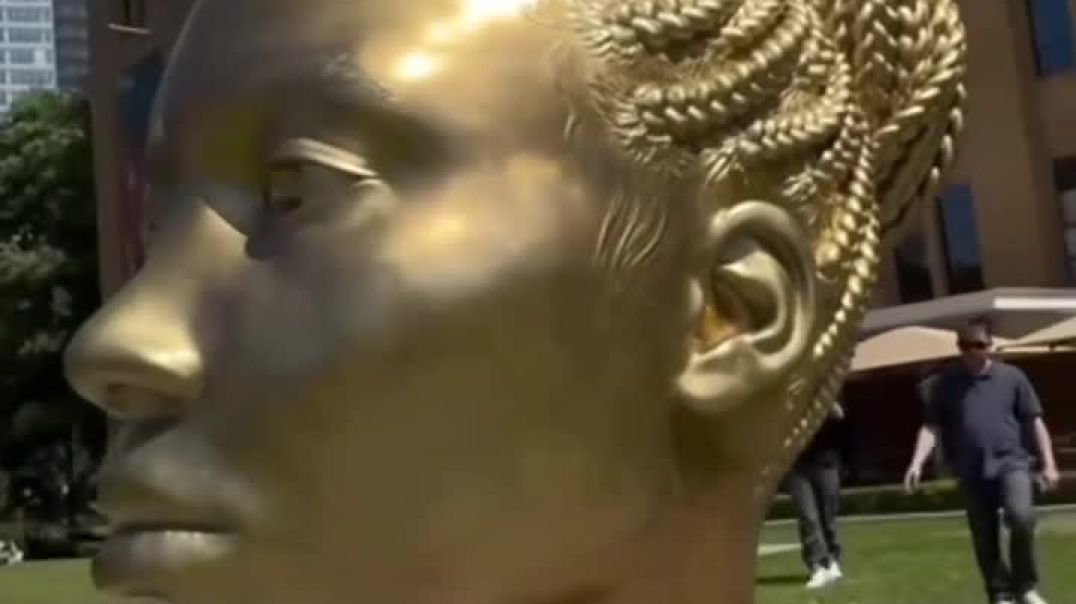 Not a person — not a historical figure  Just a statue honoring the concept of Black women in Sydney  Has anybody questioned that she’s actually golden…