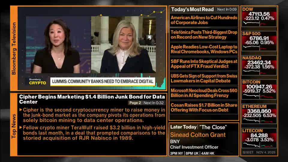 Senator Lummis: “The Strategic Bitcoin Reserve is the only solution to offset our national debt.”