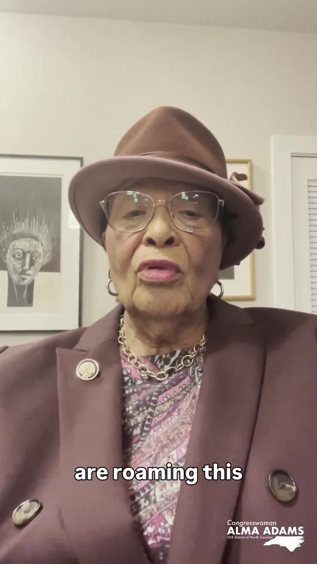 North Carolina State Rep Alma Adams urges her followers to report ICE’s activities to her office  Democrats are desperate to help foreign terrorists and criminals evade arrest