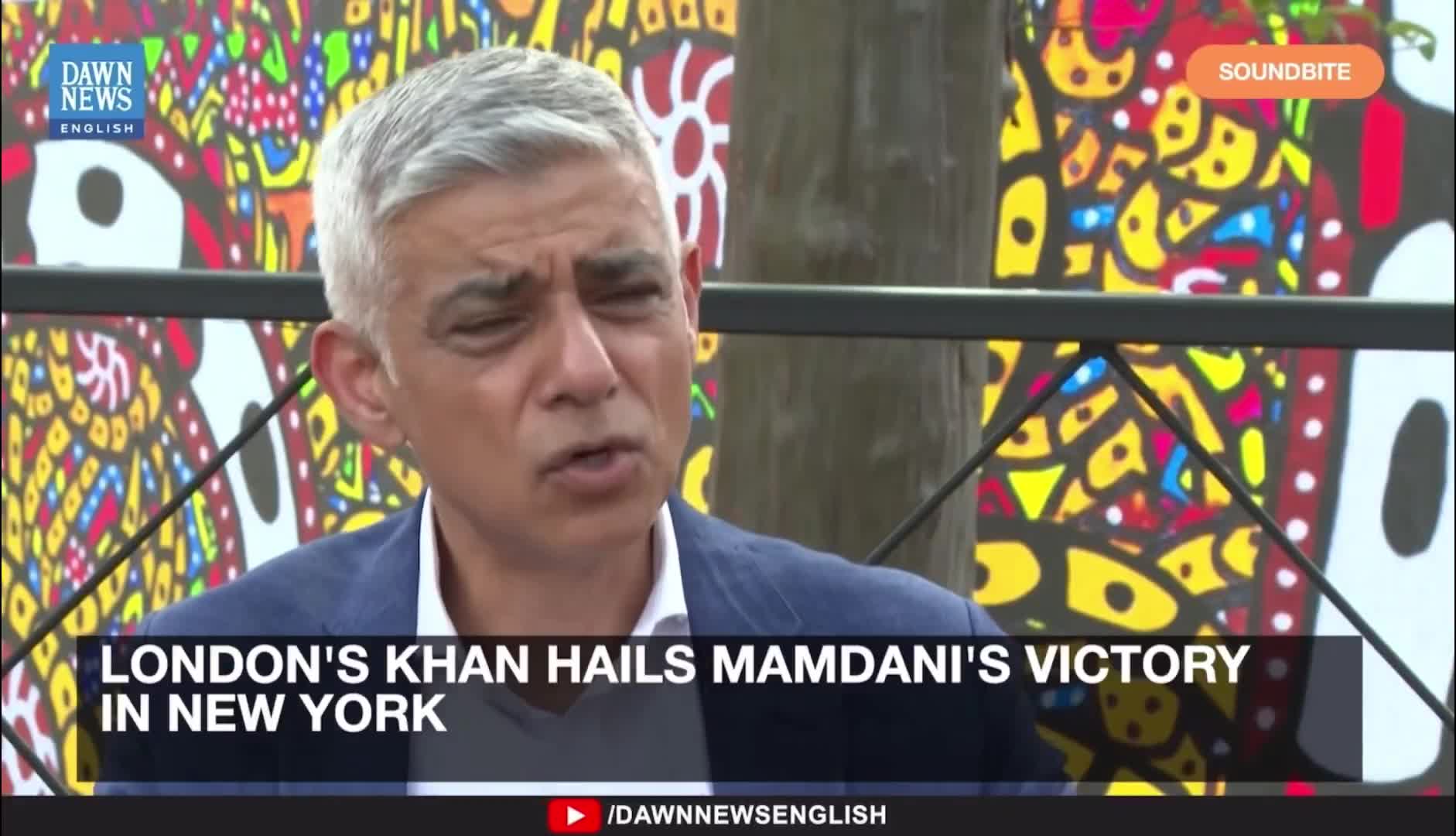 London Mayor Khan: 