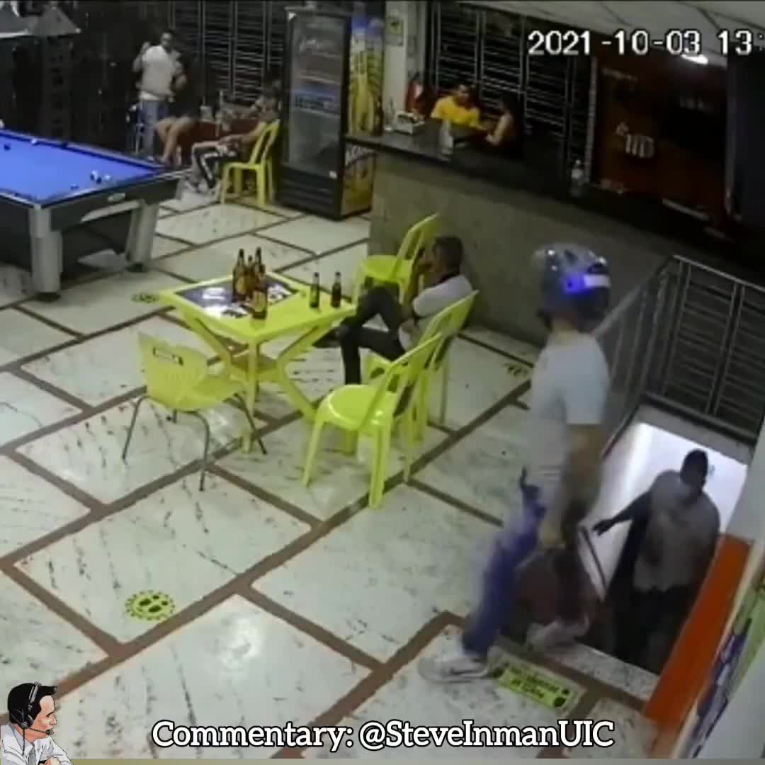 One robber got away while the other one was welcomed to a Piñata Party.