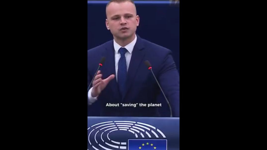 EU MP Milan Mazurek calls out the EU to their face for their “green scam.”