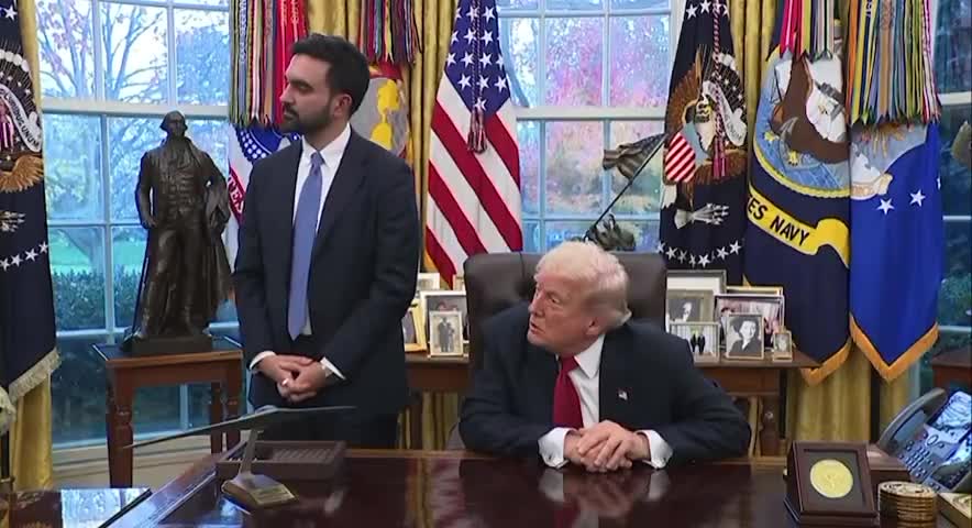 .@JackPosobiec confronts Zohran Mamdani over his push to tax white New Yorkers at a higher rate.