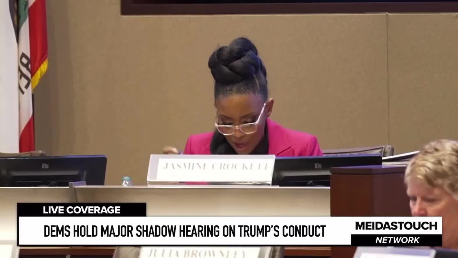 One day ago, Jasmine Crockett called the troops enforcing immigration law 