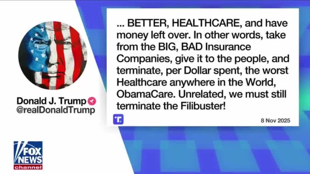 Obamacare subsidies send $40 billion to insurance companies, and that is why Democrats shut down the government. They are protecting insurers, not American families.